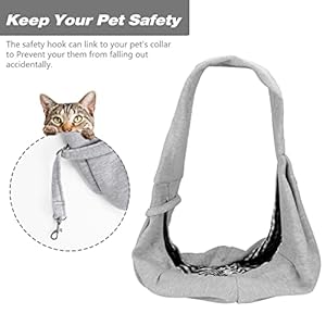 Dog-Sling-Carrier-for-Small-Dogs-Hands-Free-Breathable-Cotton-Pet-Puppy-Walking-Bag-Double-Sided-Reversible-Cat-Carrying-Pouch-with-Wide-Shoulder-Strap-Pocket-for-Outdoor-Shopping-Grey - Cucciolini Doodles   Dog-Sling-Carrier-for-Small-Dogs-Hands-Free-Breathable-Cotton-Pet-Puppy-Walking-Bag-Double-Sided-Reversible-Cat-Carrying-Pouch-with-Wide-Shoulder-Strap-Pocket-for-Outdoor-Shopping-Grey
