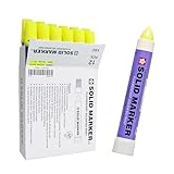 Sakura Solidified Paint Solid Marker, Fluorescent Lemon (Box of 12)