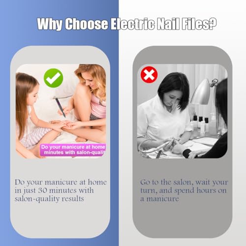 Perceuse à ongles électrique professionnelle pour cuticules et pieds - 7