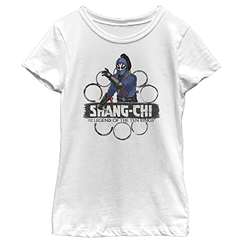 T-shirt fille Marvel Shang-Chi blanc taille M col rond manches courtes