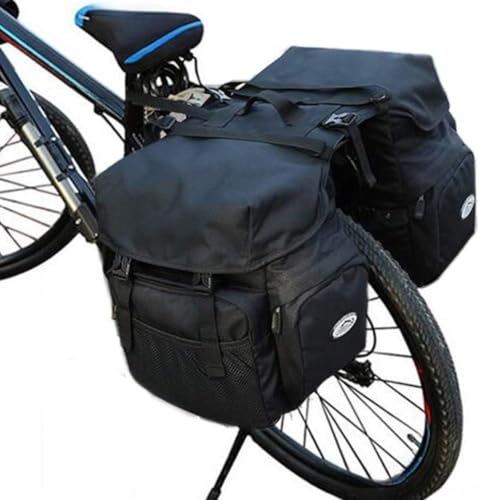 Qfmr 50L ��e�� �h�� �o�C�N/���C���J�o�[�t�� �L�����o�X �T�C�N�����O�o�b�O/�T�C�h�o�b�O (56*33*35cm,�u���b�N)