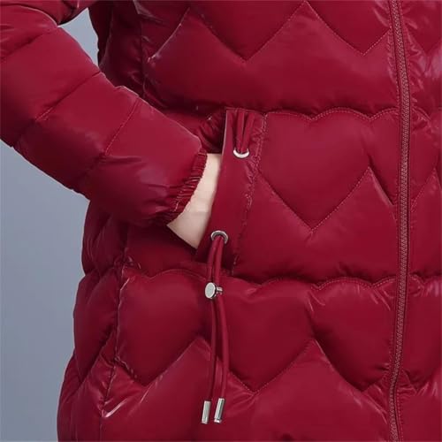 Chic and Cozy: Women's Black Winter Hooded Down Cotton Parka for Perfect Winter Days - Image 3