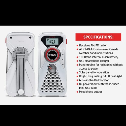 image for Eton American Red Cross FRX2 Hand Turbine AM/FM/NOAA Weather Radio w