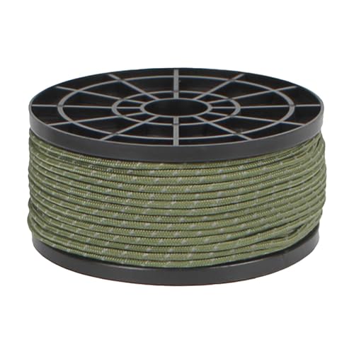 Cuerda para tienda de campaña - Cuerda reflectante para acampar, cuerda Paracord Vista de 164 pies, cuerda utilitaria ligera, cuerda reflectante de 2,5 mm, cuerda para tienda de campaña al aire libre,