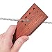 The Beadsmith Deluxe Wire Chain Drawplate, 6 x 2.25, Wooden, with Handle, 12 Holes - Diameter Range 1-7mm, Smooth, Shape and condense Knitted, Crocheted Woven or Braided Wire