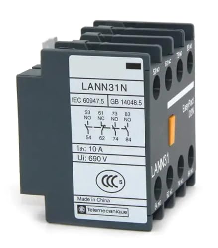 LANN31N LANN31N LANN31N Instantaneous Auxiliary Contact 3NO+1NC 1Pcs