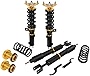 Coilover Struts Spring Shocks Adjustable Height Coilovers Suspension Struts Coil Spring Shocks and Struts Full Set Kits ECCPP Fit for 2011 2012 2013 2014 2015 for Kia Optima