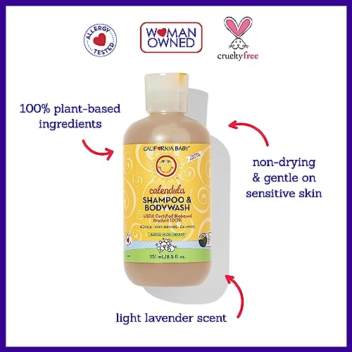 image for California Baby Calendula Baby Shampoo + Baby Wash | 100% Plant-Based 