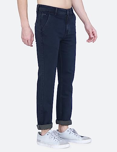 Image of Mid Waist Heavy Weight Stretchable Denim Material Front Cross Pocket Comfort Fit Jeans Pant for Men