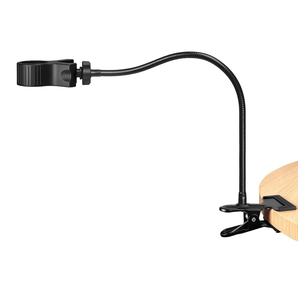 Tsophreniq Gooseneck Microphone Stand with Clamp Flexible Adjustable Desk Arm with Microphone Clip for Music