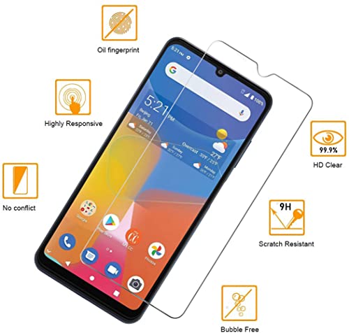 [2-Pack] Tznzxm For Zmax 5G Tempered Glass Screen Protector,Consumer Cellular Zmax 5G Case,Z7540 Phone Case,Dreamcatcher Painting Design Flexible Tpu Non-Slip Back Cover Rubber Slim Case For Zmax 5G #TOP4