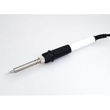 JCM 20W 115V Corded Electric Soldering Iron with White Plastic Handle and Pencil Tip, Basic Hobby Iron