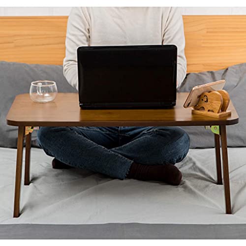 Table basse table pliante multifonctionnelle en bambou pour ordinateur - 3