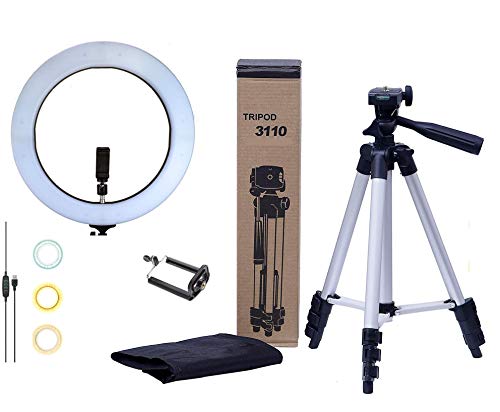 Kit Youtuber Profissional Ring Light 10'' com tripé Telescópico (TriPod 3110)