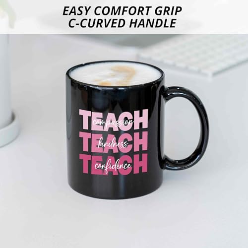 Taza cerámica rosa para profesores con diseño moderno miniatura 6