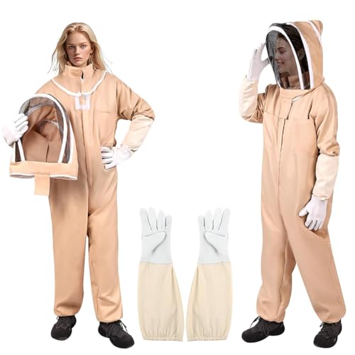 HASTHIP® Beekeeping Suit for Men Women, Full-Body Bee Protection Suit