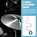 Veemoon Aluminum Cymbal Sustain Chain for Drum Kit - Sizzler Accessory for Enhanced Sound