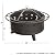 Fire Pit - 32-Inch Outdoor Wood Burning Firepit with Screen, Poker, and Cover - Outdoor Fire Pits for Backyard, Deck, or Patio by Pure Garden (Black)