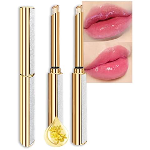 BINGBRUSH 2Pcs Clear Crystal Color Changing Lipstick, Moisturizing, Waterproof, Long Lasting, Made with Avocado, Beeswax, Plant Extract, Olive Oil, 6 Kinds of Vitamin E Cover