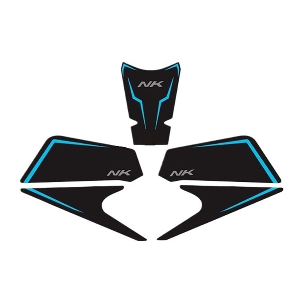 Protections antidérapantes latérales réservoir moto 450NK caoutchouc grip genou