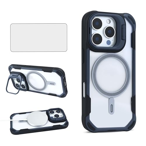 Coque iPhone 16 Pro Max Asuwish mince hybride avec béquille et protection d'écran