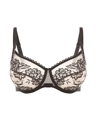 Soutien-gorge avec armature maintien parfait et tulle transparent Simone Perele