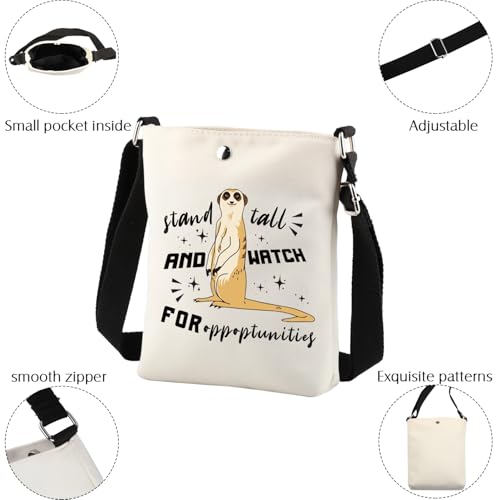 Meerkat Crossbody Bag Meerkat Gifts Meerkat Lover Gift Meerkat Animal Gifts Wildlife Gifts Meerkat Cell Phone Crossbody Bag3