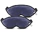 Lewis N. Clark Comfort Eye Mask + Sleep Aid to Block Light for Travel Hotel, Airport, Insomnia + Headache Relief with Adjustable Straps, 2 Pack, Blue