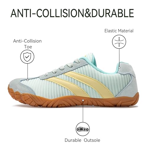 Image of Barefoot Shoes Women Casual Sneakers,Wide Toe Box Shoes Women Zero Drop Barefoot Shoe Men,Minimalist Trail Running Shoe,Non-Slip Lightweight Breathable Comfortable Fashion Walking Hiking Shoes Unisex
