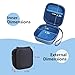 LTGEM Case Compatible with Bose SoundLink Micro Portable Bluetooth Speaker(2nd Gen), Hard Travel Carrying Storage Bag - Blue(Case Only)