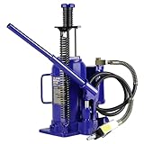 Maotifeys 20 Ton Air Hydraulic Bottle Jack with Manual Hand Pump, Heavy Duty Auto Truck Travel Trailer Repair Lift for Pickup Truck, RV, Auto Repair, Industrial Engineering and Heavy Equipment (Blue)