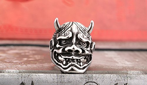 Mokiss Hannya 316L Stainless Steel Evil Demon Devil Japanese Noh Kabuki Wall Tattoo Art #TOP3
