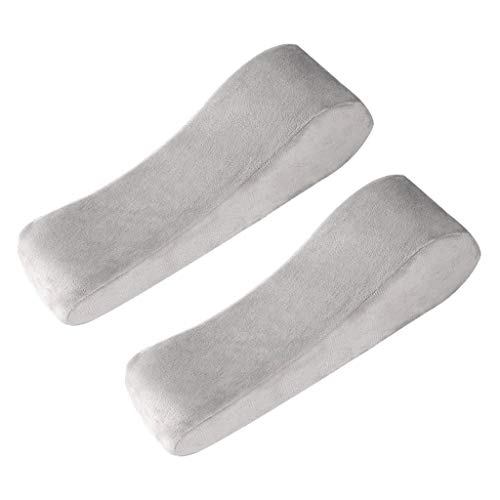 Almofadas de de braço de cadeira de escritório espuma de memória travesseiro de cotovelo -tampas de braço de cadeira universal para, Cinza