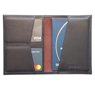 Carteira Porta Passaporte (Preto)