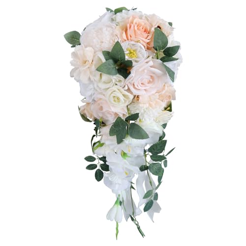 Bouquet de fleurs artificielles de mariage haut de gamme pour demoiselles d'honneur - 2