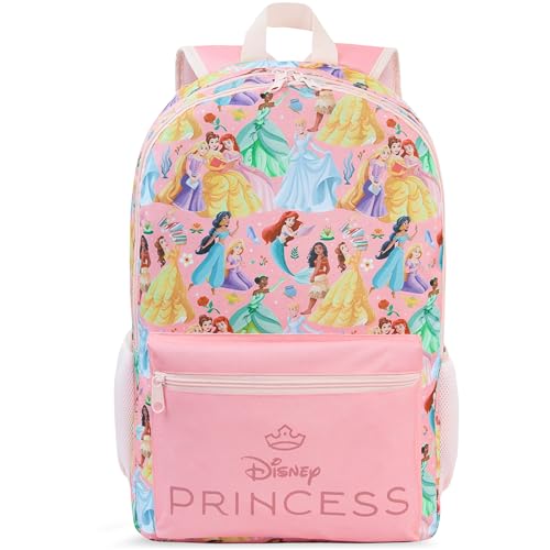 Disney Minnie | Stitch | Princesa | Frozen | Mochila Barbie para meninas, Multi/Rosa Princesa, One Size, Mochila