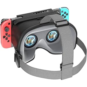 OIVO Switch VR Brille Kompatibel mit Nintendo Switch mit einstellbaren HD-Linsen, Virtual Reality Brille für Nintendo Switch / OLED, Switch 3D Brille
