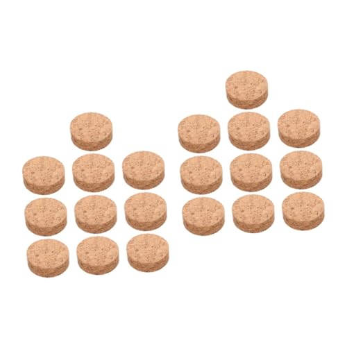 HEMOTON 2 Set Tappetino per Fioriera in Sughero Sottobicchiere Rotondo Tappetino per Fioriera da Giardino Pianta Stuoie per Vasi di Fiori Sottobicchiere in Sughero di Legno 10 Pezzi * 2