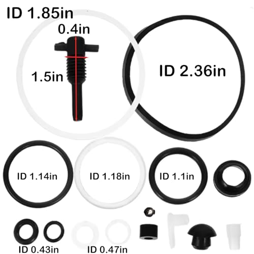 Image of 3 Ton Floor Jack Seal Kit Complete Repair Set, Oil Seal & O-Ring Replacement Kit for Horizontal Hydraulic Jacks