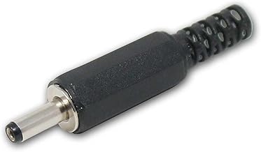 world-trading-net 3.5 x 1.35mm DC Connector with Kink Protection and Welded Connection - Threaded Plastic Socket - Ideal for Repairs and DIY Projects