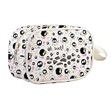 TIIMG Ah Soot Janpan Cartoon Anime Inspired Cosmetic Bag Soot Sprites Black Ball Makeup Zipper Pouch (ahsoot mb)