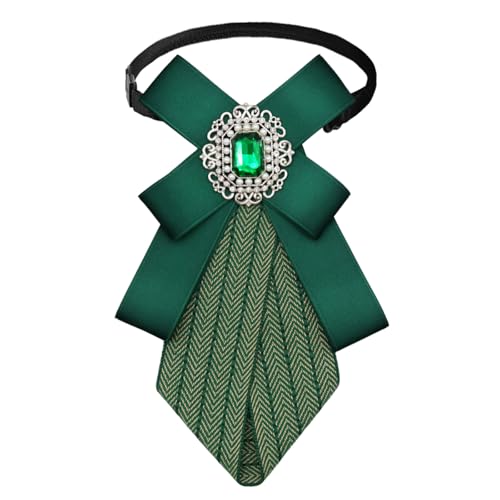 Image of Womens Bow Tie Adjustable Rhinestone Bowtie for Women Ladies Girls Pre-tied Womens Tie for Shirt Suit Uniform