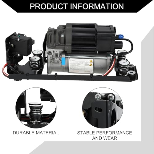 Hihaha Keine. 37206875176 Luftfederkompressor mit Halterung und Ventil für BMW 530i 540i Base 2017 / Niedriger Luftfahrtpumpe/Stabil / 1 Stück