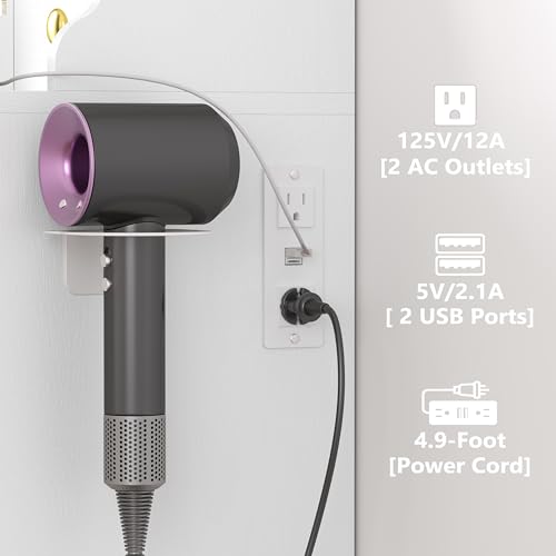 Makeup Vanity Desk with Mirror and Lights, 41" White Vanity Set with 5 Drawers & 4 Glass Cabinets, Power Outlet & Adjustable LED Lights, Dressing Table for Women & Girls Bedroom