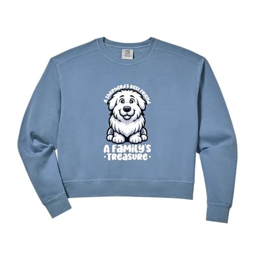 Womens Maremmano-Abruzzese Sheepdog Comfort Colors Crop Sweatshirt