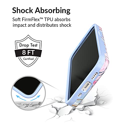 VELVET CAVIAR for iPhone 13 Pro Max Case Marble - Girly Cute Protective Cover for Women - Compatible with MagSafe - 10ft Drop Tested - Holographic, Blue, Pink