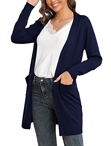 Image of VIISHOW Women's Classic Cardigans Long Sleeve Open Front Casual Knit Cardigan Sweaters Coat Soft Outwear