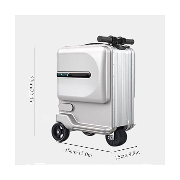 Electric Luggage Scooter Carry On Luggage Travel Cabin Luggage Smart Riding Luggage Riding Electric Travel Luggage Black