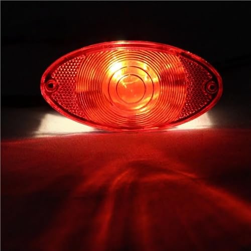 Luz de freno trasera 12V universal con acabado para Chopper 7