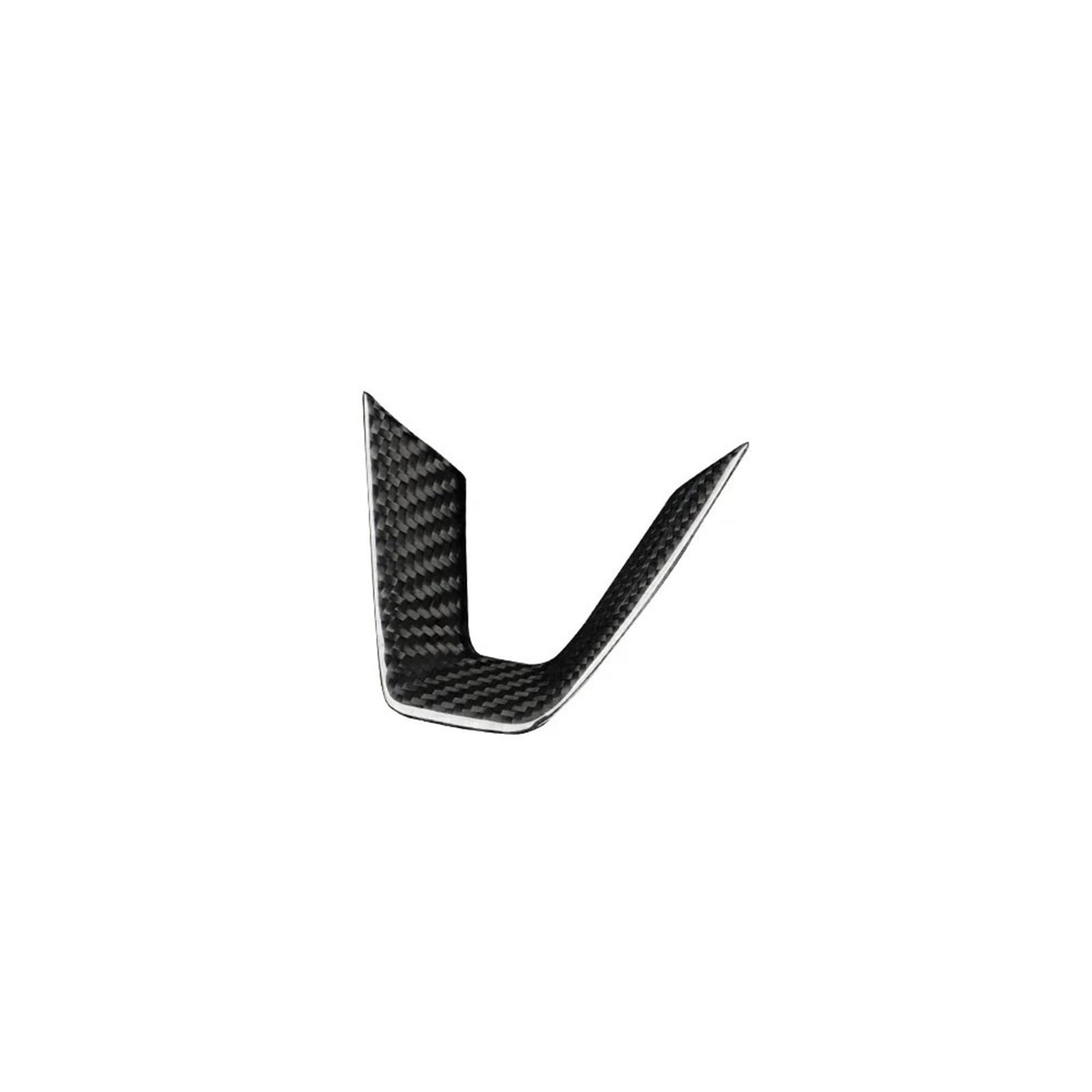KUWAYO Steering Wheel Patch for T-e-s-l-a Model 3 Model Y Juniper 2025 2026 100% Real Carbon Fiber Steering Wheel U-Shaped Protective Cover(Matte Carbon)